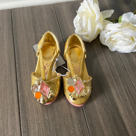 Belle Costume Shoes for Kids - Beauty & The Beast - Authentic Disney - New 7/8 - Picture 3 of 4